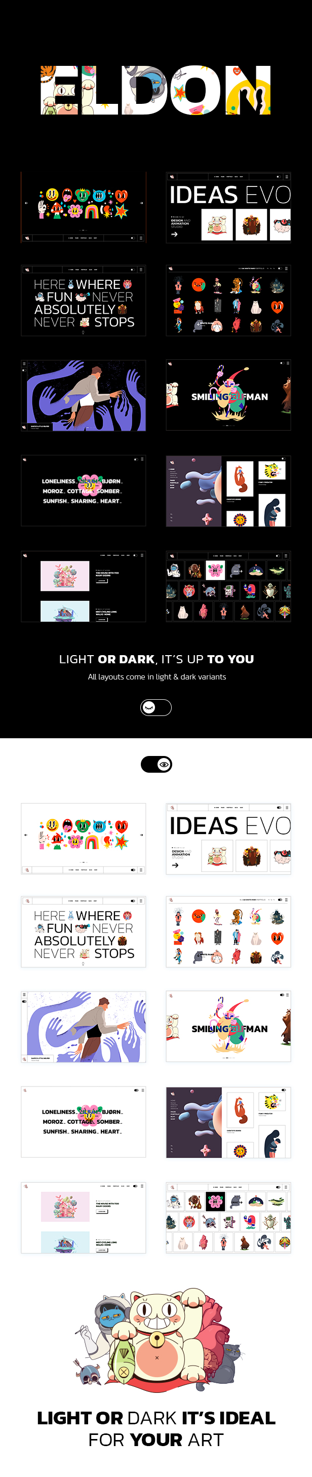 Eldon - Artist Portfolio Theme - 2