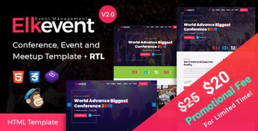 Elkevent – Modèle HTML pour les conférences et les rencontres Theme Division