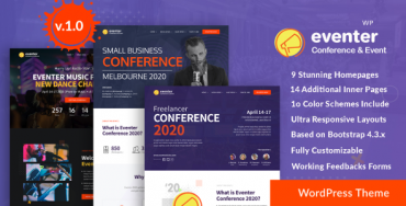 Eventer: thème WordPress pour Meetup et conférence Theme Division