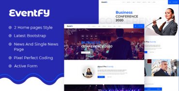 Eventfy – Modèle HTML de conférence et d’événement Theme Division