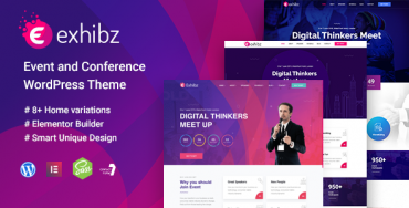 Exhibz – Thème WordPress pour les événements de la conférence Theme Division