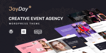 JoyDay – Thème WordPress pour agence événementielle créative Theme Division