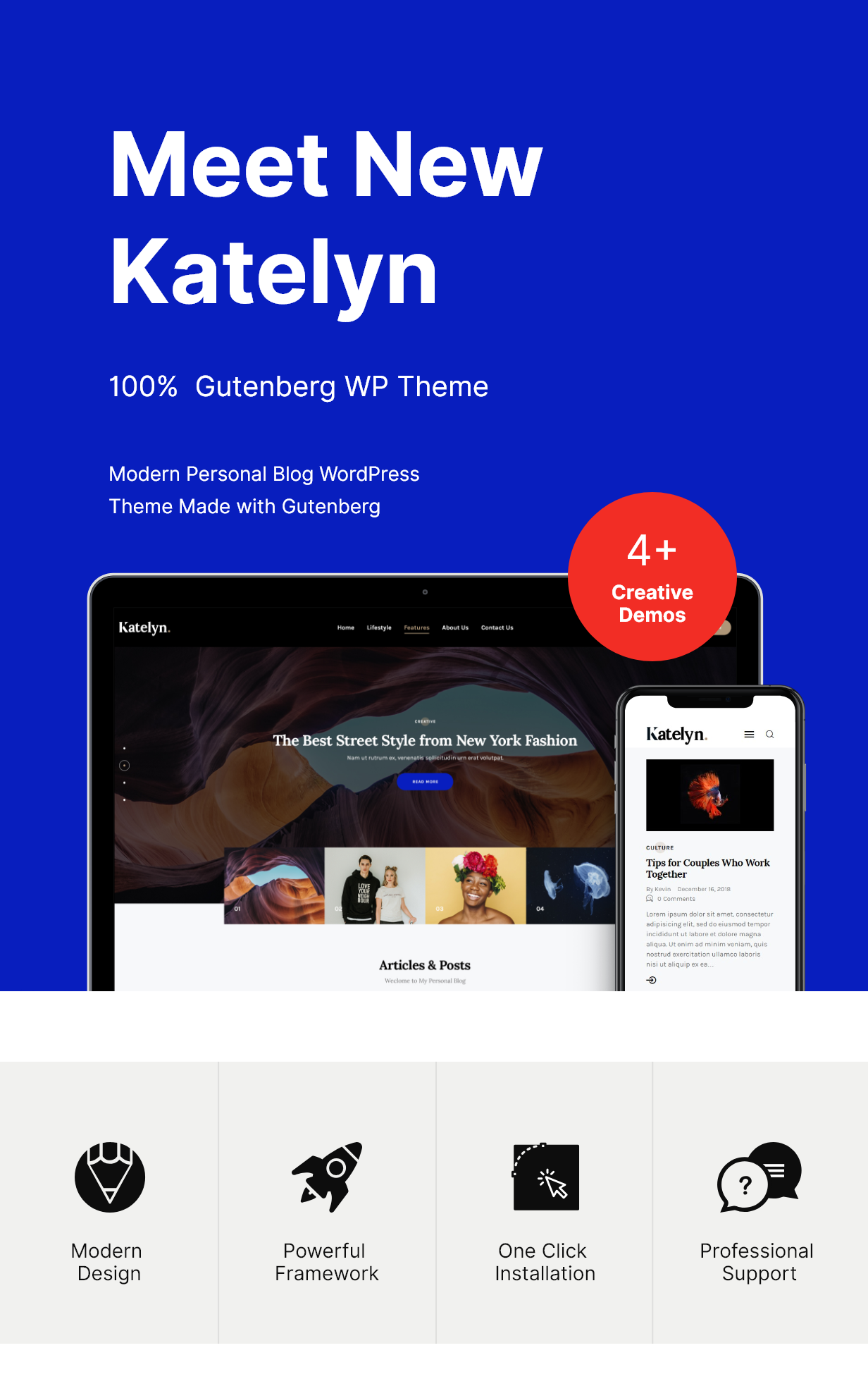 Katelyn | Thème WordPress pour le blog Gutenberg - 3