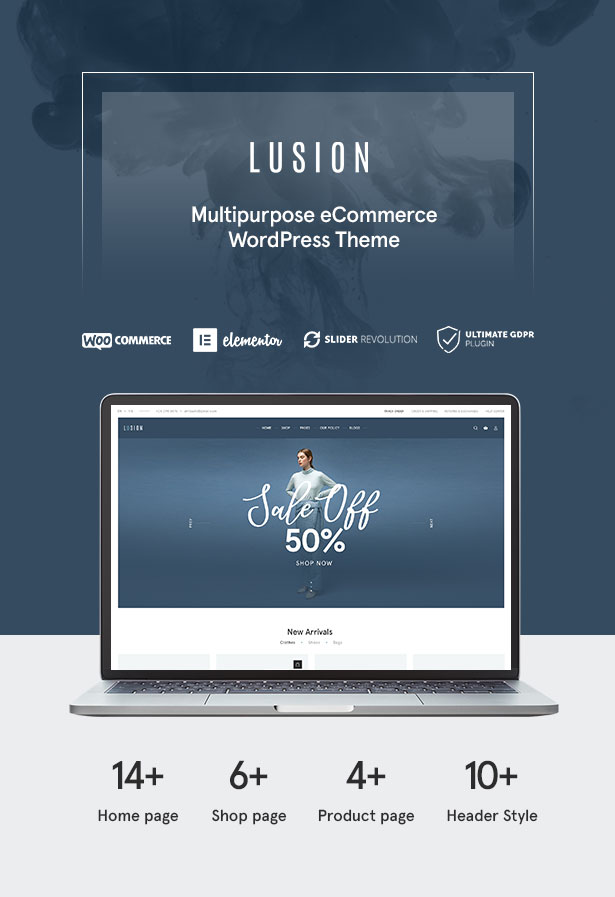 Lusion - Thème WordPress pour le commerce électronique polyvalent
