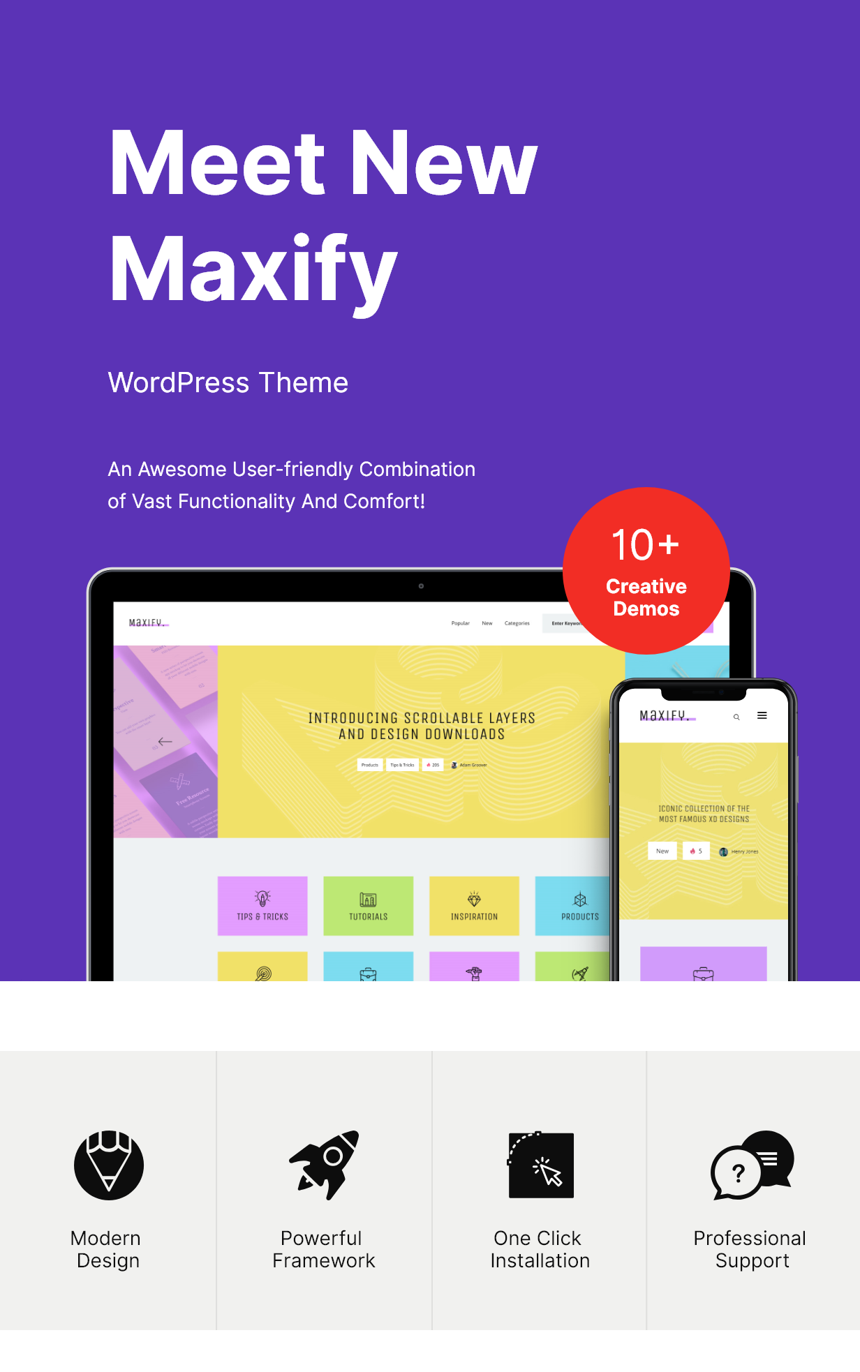 Maxifier | Thèmes WordPress pour Startup & Business Blog - 1