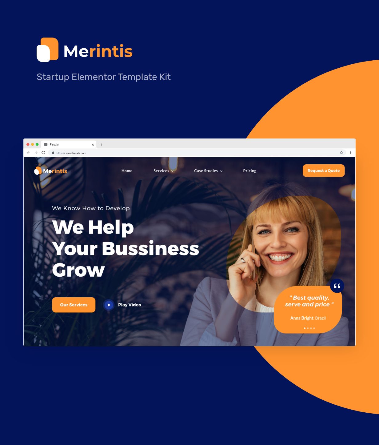 Merintis | Startup Kit de gabarit Elementor - 1