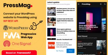 PressMag – Modèle mobile PWA pour actualités et magazines Theme Division