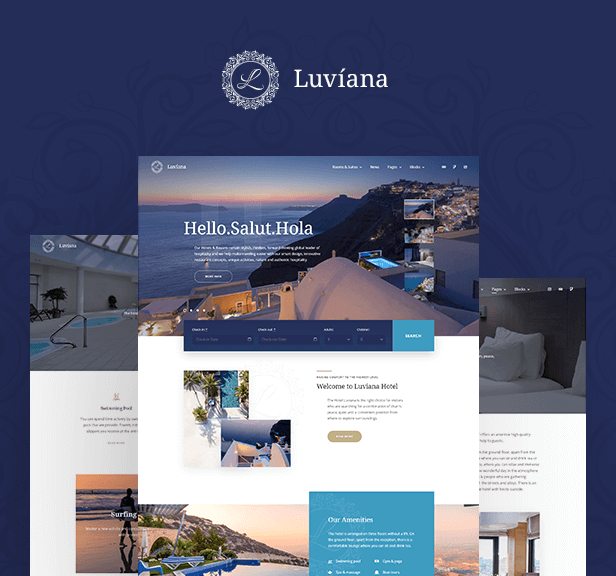Réservation d'hôtels sur le thème WordPress - Luviana