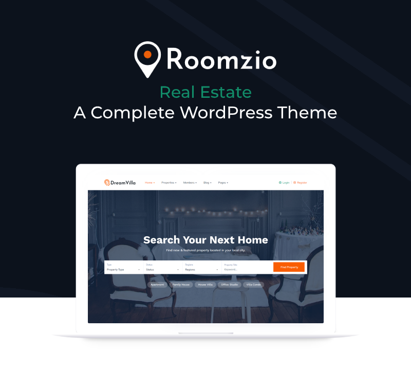 Roomzio - Thème WordPress pour l'immobilier - 4