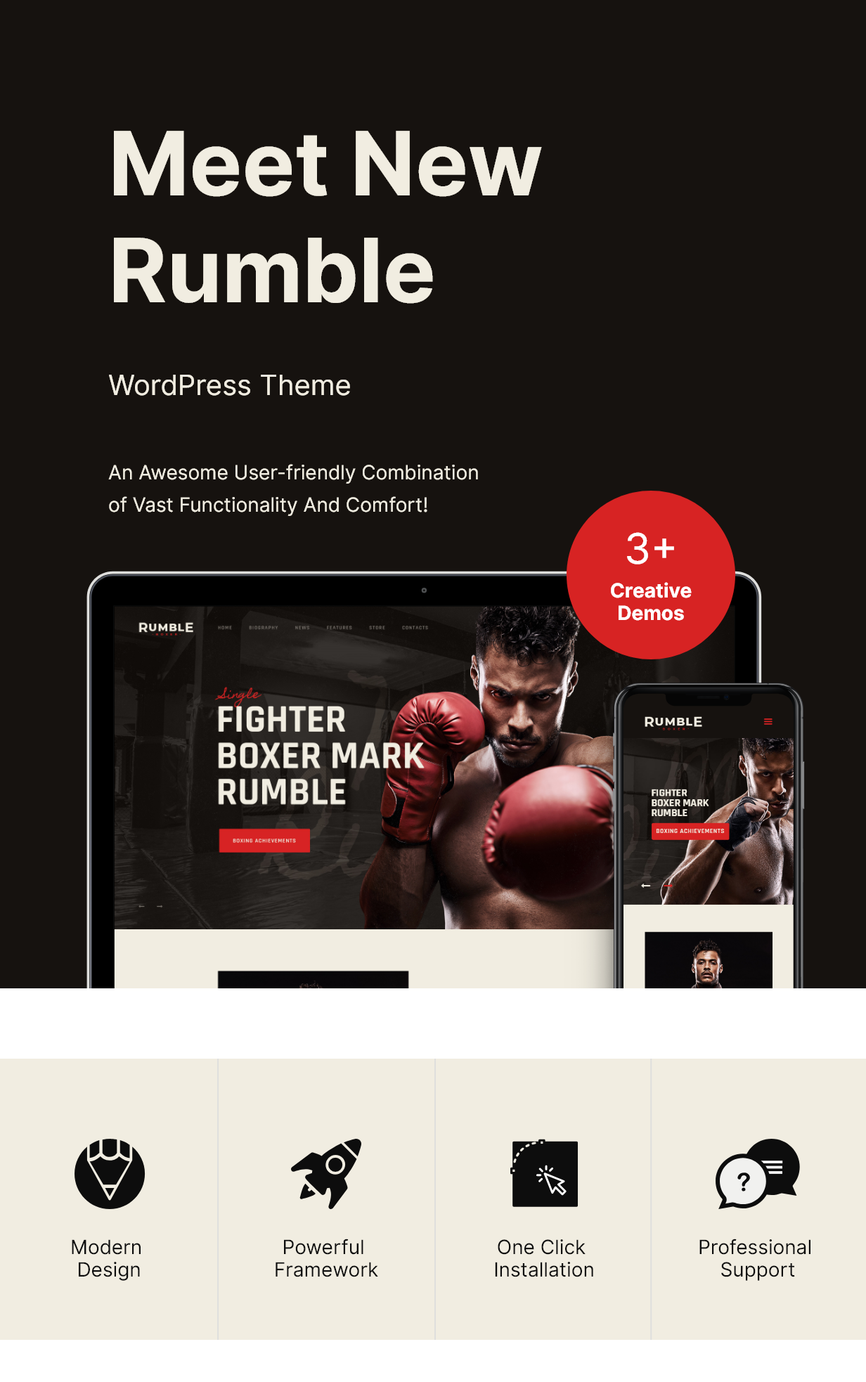 Rumble | Thèmes WordPress Boxe et arts martiaux mixtes - 1