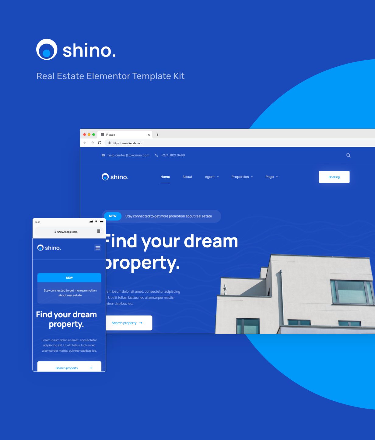 Shino | Kit de modèles Elementor immobilier - 1