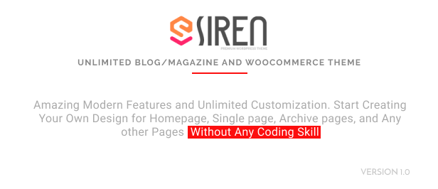 Siren - Thème WordPress pour News Magazine - 1