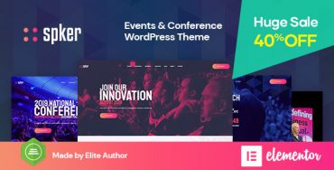 Spker – Thème WordPress pour conférences et événements Theme Division