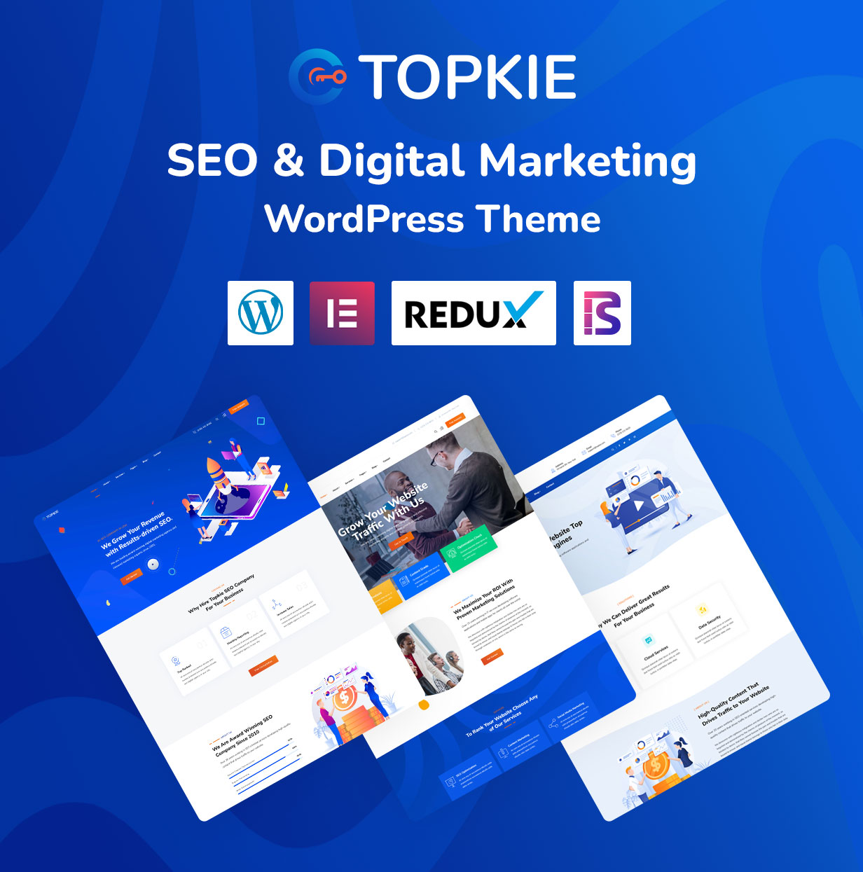 topkie - Thème WordPress pour le référencement et le marketing numérique