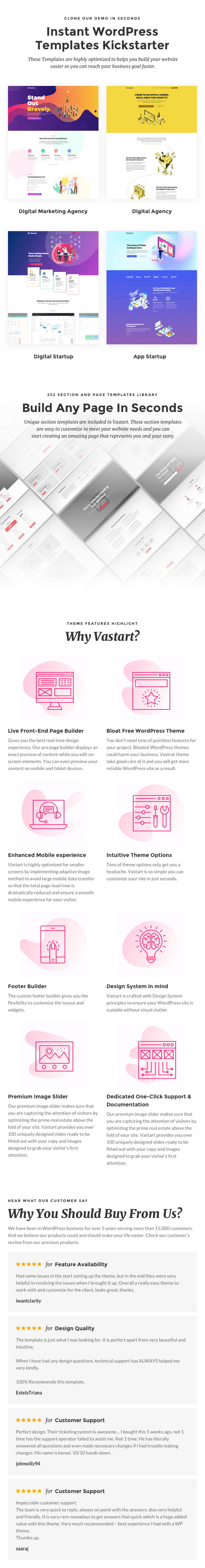 Vastart - Thèmes WordPress pour Digital Company & Startup - 1
