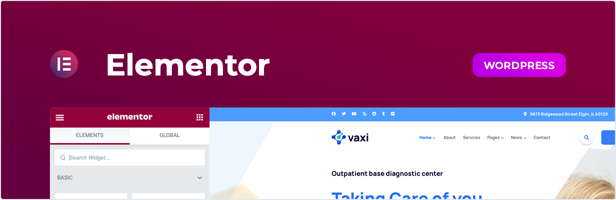 Vaxi - Kit de modèles Elementor pour la vaccination et les services de santé Covid-19
