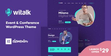WiTalk – Thèmes WordPress pour événements et conférences Theme Division