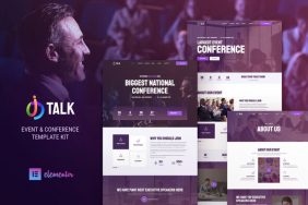 iTalk – Kit de modèles d’élément d’événement et de conférence Theme Division