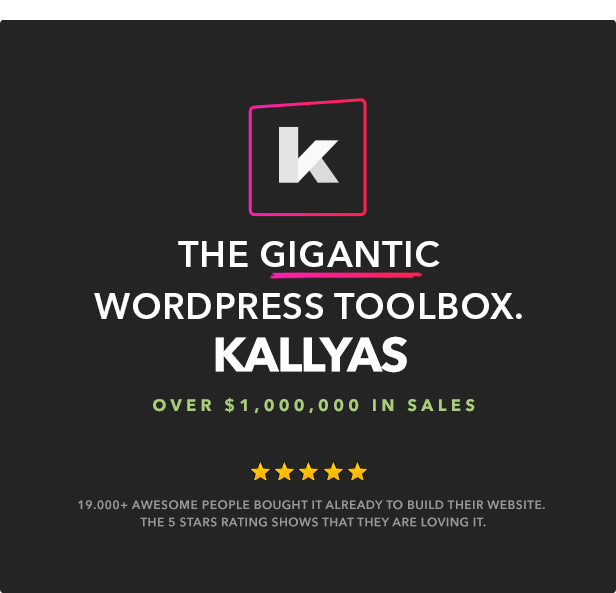 Kallyas la boîte à outils WordPress gigantesque