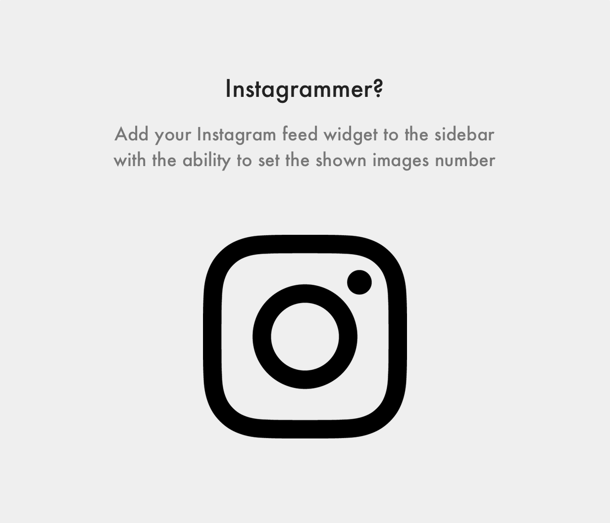 Thème WordPress Nubie Intégration des flux utilisateur Instagram