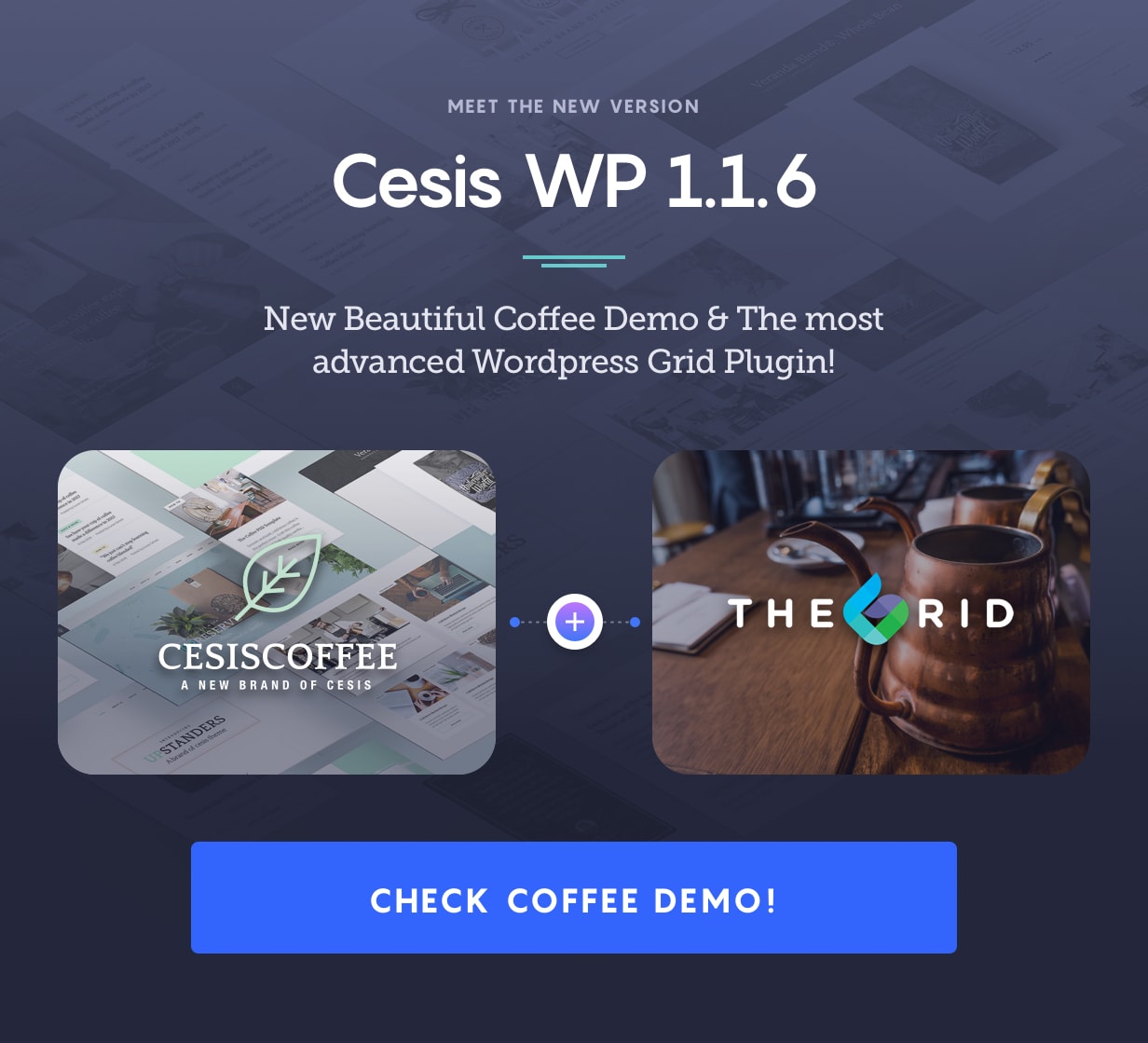 Cesis WordPress ver 1.1.6 - Ajout de la démo de café