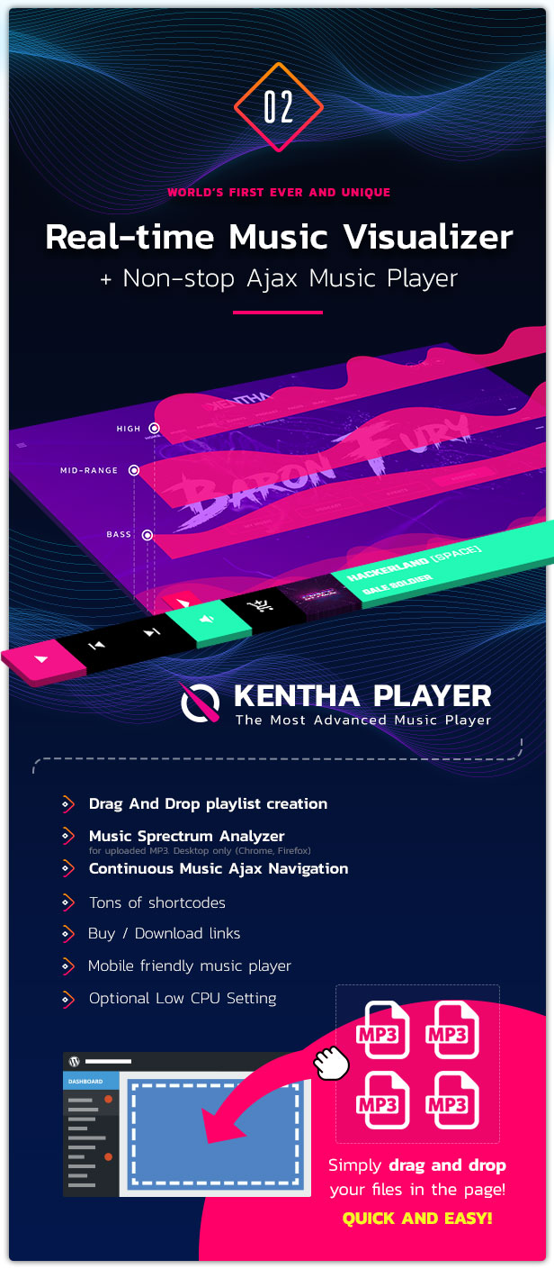 Kentha Music WordPress Thème 03