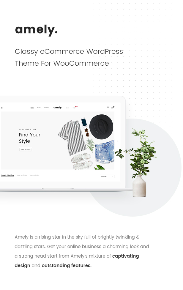 Amely - Thème WordPress Classy eCommerce pour WooCommerce