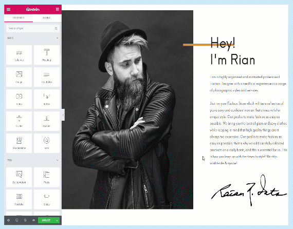 thème rangée woocommerce wordpress - personnalisation en temps réel