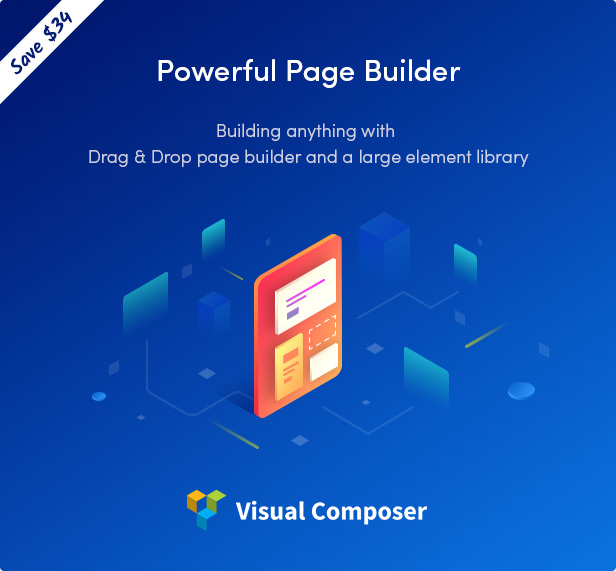 Thème WordPress Sober amélioré avec le générateur de page Visual Composer