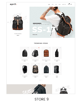 backpack shopify shop "title =" shopify boutique de sacs à dos