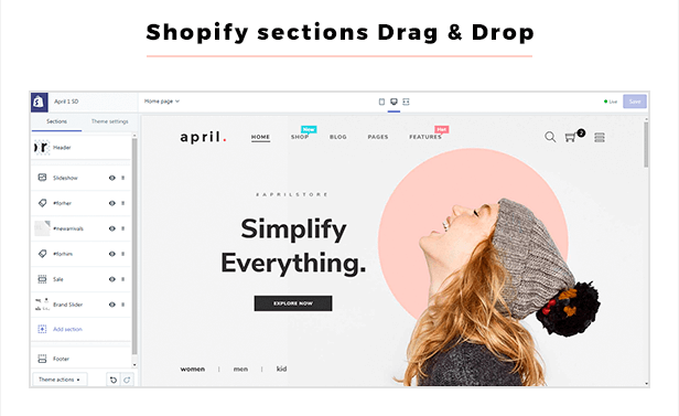 Shopify Sectioned ready "title =" Shopify Sectioned ready