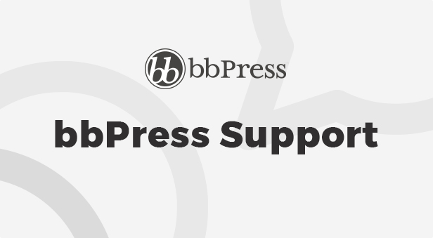 Support pour bbPress "title =" Support pour bbPress