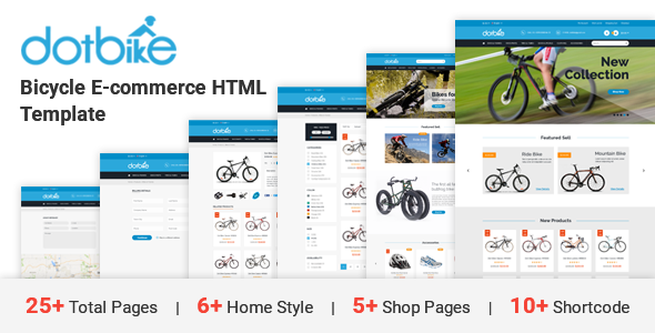DotBike - Modèle de commerce électronique HTML pour bicyclettes