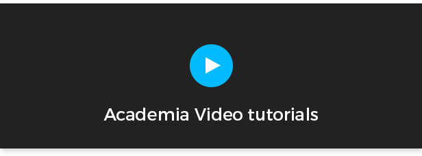 Didacticiel vidéo Academia