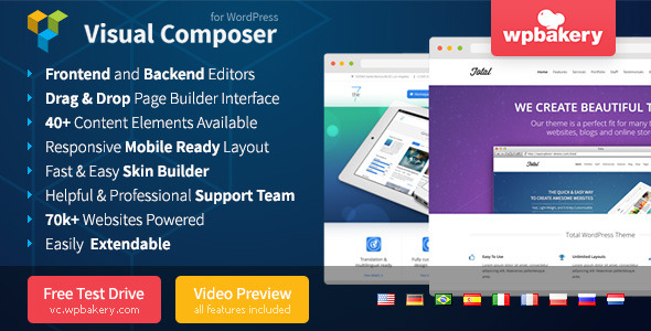 Visual Composer: Générateur de pages pour WordPress