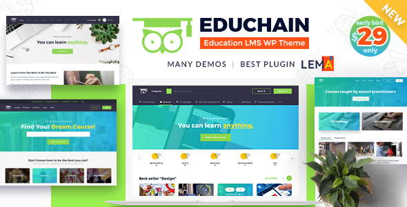 EduChain - Thème WordPress Education LMS