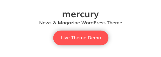 Démo du thème Live de Mercury WordPress