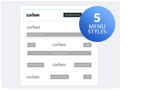 4 styles de menu