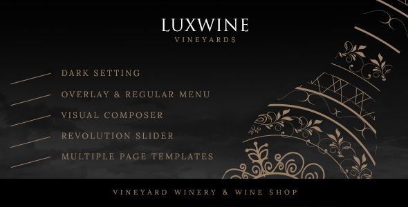 Luxwine - Thème WordPress pour le vin