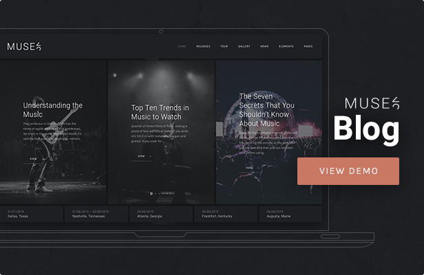 Muse - Thème WordPress pour les blogs musicaux