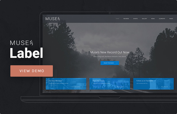 Muse - Thème WordPress pour les labels de musique
