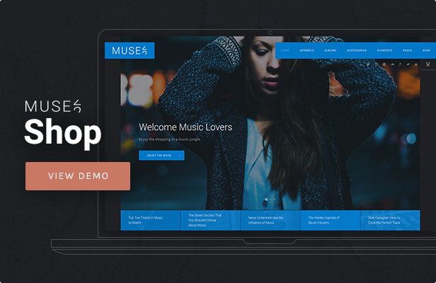 Muse - Thème WordPress Music Shop