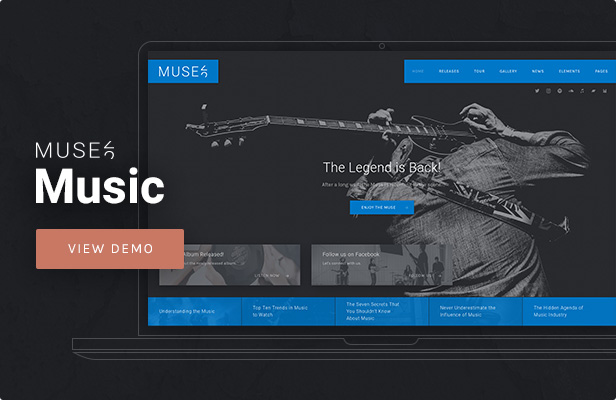 Muse - Thème WordPress pour la musique