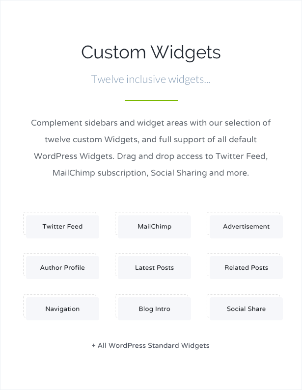 Widgets personnalisés