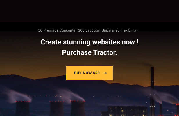 Tracteur - Thème WordPress pour la production industrielle