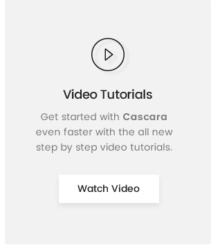 Guide vidéo Cascara