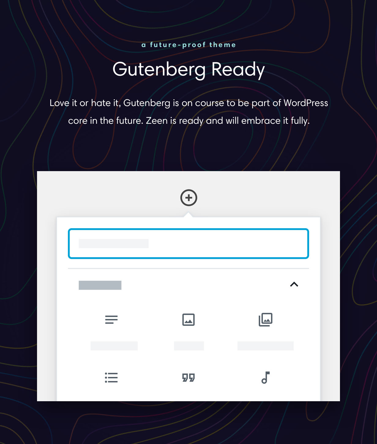 Thème WordPress prêt pour Gutenberg