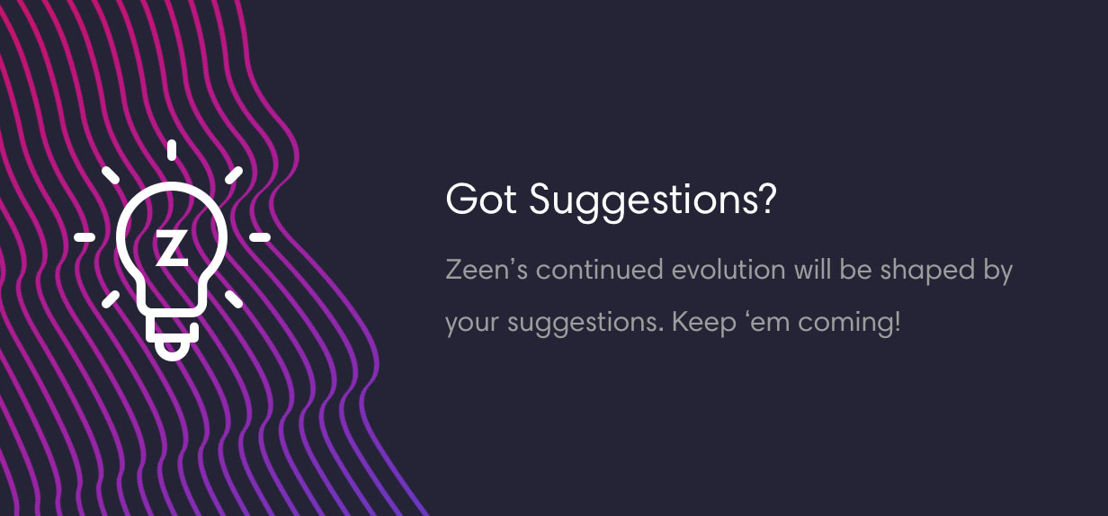 Suggestions pour les utilisateurs de Zeen