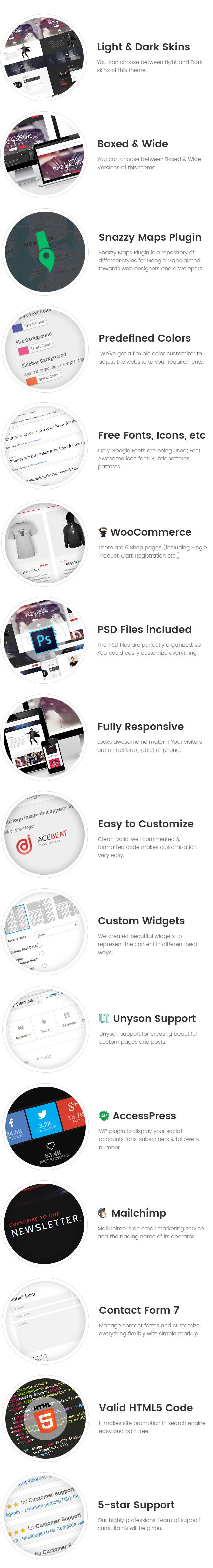 AceBeat - Page personnelle du thème WordPress DJ