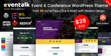 EvenTalk – Thème WordPress de la conférence événementielle pour événements et conférences Theme Division
